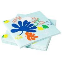 ราคา กระดาษเช็ดปาก สีอ่อน ลายใบไม้ ขนาด 33x33 ซม (20715745355)