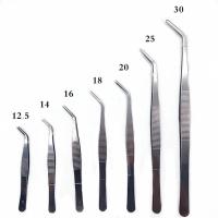 ราคา คุณภาพสูงพ่นทรายแหนบ304สแตนเลสสตีล ไอโอดีนยาวคีม12 5 30ซม ตรงข้อศอกหัวทางการแพทย์เครื่องมือ (21170699251)