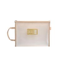 ราคา ICELUE กระเป๋าแฟ้มกระดาษสองชั้นแบบมีซิปกระเป๋าใส่เอกสารของโรงเรียนกระเป๋าถือเก็บของกระเป๋า A4ป้องกันกระเป๋าเอกสารแฟ้มซอง (20825340092)