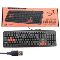 ราคา Primaxx คีย์บอร์ด Gaming Keyboard USB คีย์บอร์ดเกมมิ่ง รุ่น ws kb 502 Black สีดำแดง (18464248260)