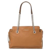 ราคา กระเป๋าสะพาย Michael Kors แท้ หนังแท้ หนังนิ่ม ประดับหมุด สวยหรู สะพายขึ้นไหล่สวย ช่องเยอะ MICHAEL KORS 30T6SATS3L Astor Large Leather Satchel Acorn (1521810170)