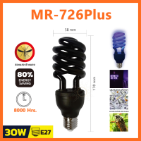 ราคา MR หลอดไฟ แบล็คไลท์ Black Light ทรงตะเกียบ ทอร์นาโด แสงม่วง ใช้ ล่อแมลง แมงดา ผีเสื้อ แมงกระชอน (19666533219)
