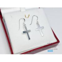 ราคา ต่างหูเงินแท้ 92 5 ต่างหูไม้กางเขน เรือนเงินแท้ (9846506396)