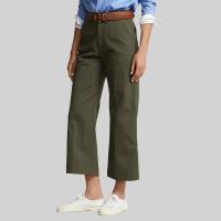 ราคา Sale Polo Ralph Lauren กางเกงผู้หญิง Pants Chino Wide Leg Pant รุ่น WMPOPNTNDL20172 สีเขียว (20852677921)