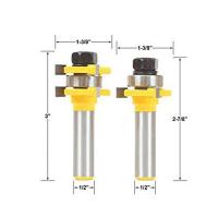 ราคา ดอกทริมเมอร์ เซาะร่องประกบไม้ แบบไม่มีลูกปืน แกน 1 2 4 หุล ใช้กับเร้าเตอร์ใหญ่ คุณภาพสูง 3 ฟัน T รูปมีดประกบตารางฟันมีดประกบชั้นชั้นมีดแผงตัดงานไม้ตัดกัดตัดมีดแกะสลักสีเหลืองสี (3300402776)