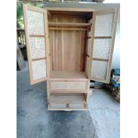 ราคา Free Delivery Wardrobe 90 cm teakwood fram rattan Wardrobe ตู้เสื้อผ้าไม้สัก ตู้เสื้อผ้าหวาย ตู้เสื้อผ้า มินิมอล ตู้โครงกรอบไม้สัก งานหวายแท้ ize 90ยาว 50ลึก 180สูง cm (19721348942)