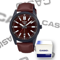 ราคา มีวันที่ Casio Standard นาฬิกาคาสิโอ้ พร้อมกล่อง นาฬิกาข้อมือผู้ชายผู้หญิง คาสิโอ้สายหนัง กันน้ำ แสดงวันที่ RC643 (19396979123)