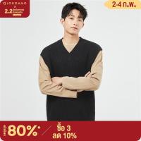 ราคา GIORDANO Men Sweaters Chunky 7 Stitch Knitting Sleeveless Sweaters V Neck Solid Color Simple Fashion Warm Casual Vests 13053761 (20228189360)