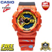 ราคา G Shock x Naruto Wind Transmission ลิมิเต็ดอิดิชั่น GA110 ผู้ชายกีฬานาฬิกาคู่แสดงเวลา 200 เมตรกันน้ำกันกระแทกเวลาโลก LED แสงอัตโนมัติรับประกัน 4 ปี GA 110NAR21 4P (19174438428)