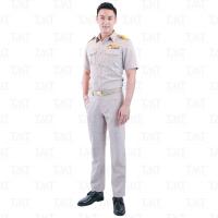 ราคา เสื้อข้าราชการสีกากี แขนสั้น ชาย เสื้อ 1 ตัว (10237560602)