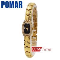 ราคา ผ่อนชำระ สูงสุด 10 เดือน Pomar นาฬิกาข้อมือผู้หญิง สายสแตนเลส รุ่น PM63519GG04 สีทอง หน้าปัดดำ (13179692554)