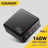 ราคา Essager 140W USB GaN Type C เครื่องชาร์จแล็ปท็อป100W PD ชาร์จเร็วสำหรับ Macbook Air M1 M2 Pro iPhone Samsung 65W โทรศัพท์แท็บเล็ต Chagers (18221591573)