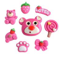 ราคา 8ชิ้นสีแดงสตรอเบอร์รี่ Shortcake Bear Crocs Jibbitz น่ารัก DIY รองเท้าชาร์มและของตกแต่งสำหรับเด็กผู้หญิง (21275576302)