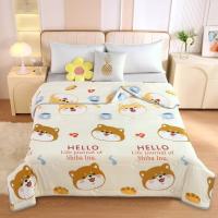 ราคา ผ้าห่มใยไหม ผ้าห่มลายการ์ตูน ผ้าห่มใยไหมเย็น ผ้าหนา นุ่มลื่น ห่มเย็นสบาย ขนาด 8 ฟุต 200 230 cm แถมถุงทุกผืน (20954827014)