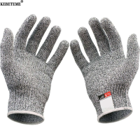 ราคา KEBETEME 2Pair Anti Cut Gloves Safety Cut Proof Stab Resistant Stainless Steel Wire Metal Mesh Kitchen Butcher Cut Resistant Safety Gloves (1343766210)