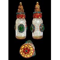 ราคา AD055 ส่งตรงปก สมเด็จโต ฐานโหลบรรจุเม็ดพระธาตุสีขาวใส ประดับพลอยเม็ดหยก3เม็ด ลงรักปิดทอง กรุวังหน้า สูง3 5นิ้ว (21365162243)