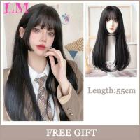 ราคา LM สังเคราะห์แบบยาวตรง Lolita สำหรับผู้หญิงวิกผม Anime คอสเพลย์ผมหลากสีหลายสีสีม่วงดำธรรมชาติวิกโลลิต้า (20537004195)