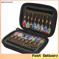 ราคา Broadfashion 16Pcs Fishing Lures Spinners Baits Spoon Set with Tackle Bag Trout Bass Salmon Pike Walleye Fishing Tackle (20491064732)