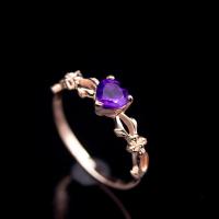 ราคา แหวนพลอยอเมทิสต์ธรรมชาติ Natural Amethyst สีม่วงเข้มรูปหัวใจ ตัวเรือนเงินแท้92 5 ชุบพิ้งโกล์ด ไซด์นิ้ว 54 หรือ เบอร์ 7US สินค้ามีใบรับประกัน (21382133393)