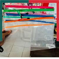 ราคา แฟ้มซอง ซิปใส่เอกสาร 2 ชั้น รุ่นใสหนา กันน้ำpvc แฟ้มตะข่าย แฟ้มซองซิป A4ตาข่ายพลาสติกถุงเอกสารแบบกันน้ำ UBMarketing (21372254386)