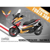 ราคา สติ๊กเกอร์ติดรถ สติกเกอร์แต่ง สติกเกอร์ กันรอย Honda Forza 300 350 ลาย Racing II (20391755589)