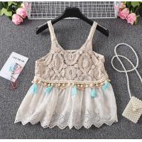 ราคา เสื้อสายเดี่ยวถัก สายเดี่ยวถักลูกไม้ แต่งแถบพู่ชายผ้าฉลุ มีหลายแบบค่ะ (18493279549)