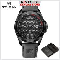 ราคา NAVIFORCE นาฬิกา ผู้ชาย Brand Mens Watches Fashion Leather Men Quartz Business Date Day Casual Waterproof Sport นาฬิกา NF8023 (21339948859)