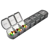 ราคา กล่องบรรจุยา กล่องยา กล่องยาขนาดกระทัดรัด กล่องยาใส 7 วัน ขนาดใหญ่ 28 ช่อง วันละ 4 รอบ (20517062927)