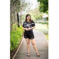 ราคา กางเกงขาสั้นบิ๊กไซส์ เอว 34 44 ขาสั้นเอวสูง ผ้าไม่ยืด รุ่นนี้เหมาะสำหรับสาวอวบอ้วน (8072944560)