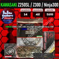ราคา ชุดสเตอร์ หน้า หลัง โซ่X Ring Z250SL Z300 Z400 Ninja250R Ninja300400 Versys X300 แท้ล้าน (9208498766)