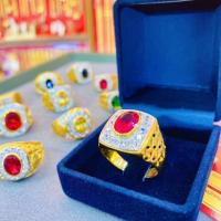 ราคา แหวนทองคำแท้ 90 พลอยสังเคราะห์ ยอดนิยม มีใบรับประกัน ราคาเป็นมิตร (15506684949)