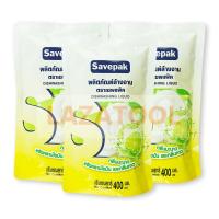 ราคา SAVEPAK น้ำยาล้างจาน กลิ่นมะนาว 400 มล x 3 ถุง แพ็ค x 3 ถุง เซพแพ็ค Savepak Dishwashing liquid 400 g x3 pack เซพแพ็ค น้ำยาล้างจาน (16421515013)