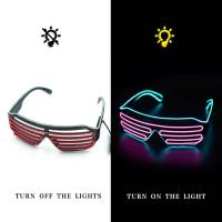 ราคา แว่นตาเรืองแสง LED gafas เรืองแสง Bril แว่นตากันแดดสะท้อนแสงคริสต์มาสเรืองแสงแก้วสำหรับอุปกรณ์ปาร์ตี้เครื่องแต่งกายใหม่ (21170208542)
