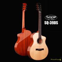 ราคา Sqoe กีตาร์โปร่ง โปร่งไฟฟ้า 39นิ้ว รุ่น SQ 39DS (18574091813)