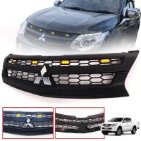ราคา กระจังหน้า หน้ากระจัง รุ่น มิตซูบิชิ ไทรทัน MITSUBISHI TRITON ปี 2015 2018 สีดำด้าน โลโก้โครเมี่ยม ไฟสีเหลือง 1 ชิ้น (6713622523)