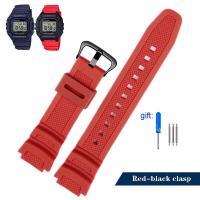 ราคา สำหรับ Casio W 218h Ae 1200 1100 F 108 Sgw300w 800h ชุดอุปกรณ์สายรัดนาฬิกากันน้ำเรซิ่นเครื่องมือ Tali Jam Tangan Silikon (17905616410)