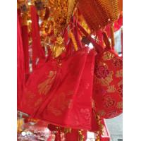 ราคา ถุงผ้าแดงอักษรฮกมังกรกำมะหยี่ใส่ส้มใส่ผลไม้มงคล (21145604778)