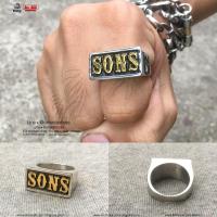 ราคา แหวนSONS แหวนsons of anarchy หน้าเงินนิ้วเดียว ทอง jax teller แหวนเท่ๆ แหวนผู้ชาย แหวนแฟชั่น แหวนสแตนเลส สแตนเลสแท้ 100 316l stainless (3997082694)