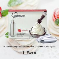 ราคา แก๊สวิปครีม MicroWhip Strawberry สตรอเบอร์รี่ Cream Chargers 10หลอด กล่อง 1กล่อง Mosa QuickWhip N2O Cream Charger (21218880756)