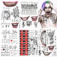ราคา ฮาโลวีน X Suicide Squad Tattoo สติกเกอร์ Harley Quinn Joker Tattoo สติกเกอร์ (20665677639)