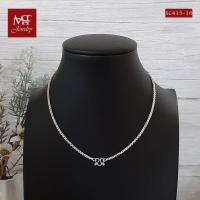 ราคา MT สร้อยคอเงินแท้ ลายห่วงคู่ งานไทย หนา 2 5 มม ยาว 14 16 18 20 22 24 นิ้ว 925 Sterling Silver Double Cable Chain sc415 MT Jewelry มณีธารา (10396775415)