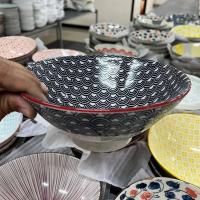 ราคา ถ้วยเซรามิค ชามเซรามิค ถ้วยราเมง ชามราเมง ceramic bowl ลวดลายสวยงามคมชัด เซรามิกเกรดเอ ถ้วยเข้าไมโครเวฟได้ (21324394929)
