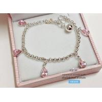 ราคา สร้อยข้อมือเงินแท้สำหรับเด็ก ห้อยตุ้งติ้งพลอยสี สร้อยปรับขนาดได้ ตั้งแต่ 4 7 5 และ 5 5 6 นิ้ว (9854148245)