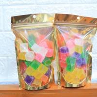 ราคา ขนมวุ้นกรอบ ขนมไทยมงคล ขนมหวาน ทำจากน้ำหวานและน้ำผลไม้ นุ่มใน กรอบนอก พร้อมทาน เมืองเพชรบุรี หลากหลายสี รสหวาน (18895003658)