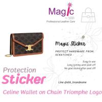 ราคา ฟิล์มกันรอย สติ๊กเกอร์กันรอย Celine Triomphe Wallet On Chain Mini Triomphe Bag (20713335197)