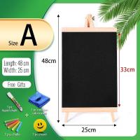 ราคา 5รูปแบบ Mini Chalkboard เดสก์ท็อปกระดานดำไม้สนกรอบตาราง Black พร้อมขาตั้งสำหรับ Memu วาด Bulletin บอร์ด (21170399918)