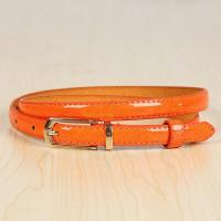ราคา Womens Belts Pin Buckle Candy Color Narrow Section Casual Wild Decoration Belt Female Fashion PU Leather Waistband (17696081595)