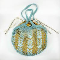 ราคา NEW Arrival กระเป๋าตาข่ายสีฟ้าเขียวเทอคอยต์ ลายพิมพ์สีมัสตาร์ดดอกฟ้าอ่อนด้านใน มาใหม่เดือนกุมภา 2024 (21386708876)
