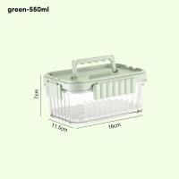 ราคา LEBI กล่องเก็บรักษาแบบพกพาช่องใส่น้ำแข็งผลไม้เบนโตะกล่องมีขอบปิดผนึกพกพามือถือโปร่งใส (19351733695)