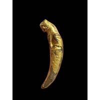 ราคา เสือนั่งเขี้ยว เนื้อโลหะ ทาทองเดิม สวยไม่ทราบที่ เก่าดีครับ 2611 (17078785070)